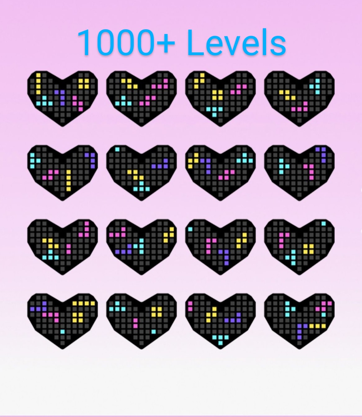 Smart  Heart Tetris Puzzle [2000 Levels]